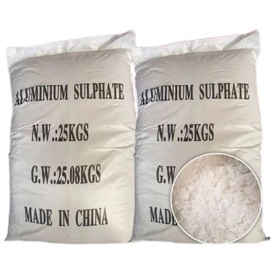 Sắt miễn phí 17% Hóa chất xử lý nước thải Nhôm Sulfate Cas 10043-01-3 Màu trắng
