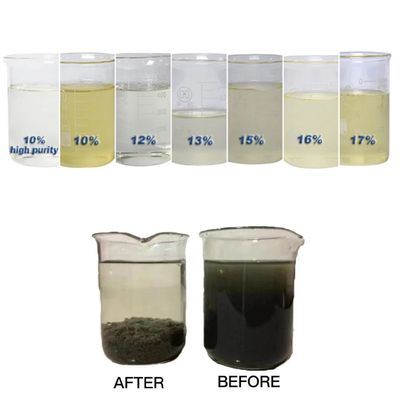 Chlorua Poly Aluminium màu vàng lỏng Hiệu suất lưu lưu và tác dụng trầm tích tốt